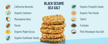 Load image into Gallery viewer, YES Bar® - Low Sugar Snack Bars - Black Sesame Sea Salt - Premium Real Food Snack Bar
