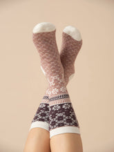 Load image into Gallery viewer, WUAMAN - Alpaca - Nordic Alpaca Socks | Full Cushion | Crew Sock : Blush / Small
