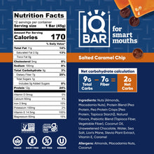 Load image into Gallery viewer, IQBAR - IQBAR Salted Caramel Chip | Brain + Body Keto Protein Bars
