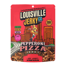 Load image into Gallery viewer, Louisville Foods - Vegan &amp; Plant Based Pepperoni Pizza Jerky 3 oz: Single Bag
