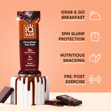 Load image into Gallery viewer, IQBAR - IQBAR Chocolate Sea Salt | Brain + Body Keto Protein Bars
