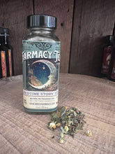 Load image into Gallery viewer, Montana Farmacy - Bedtime Story Herbal Tea Blend vintage moon Glass jar
