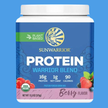 Load image into Gallery viewer, Sunwarrior - Warrior Blend Berry Protein - Pea Protein Powder: 375g
