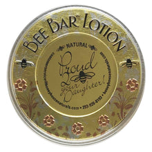 Load image into Gallery viewer, Honey House Naturals - "Proud to Bee your Daughter" - Sentiment Bee Bar Lotion Bar: Lavender
