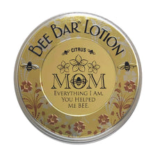 Load image into Gallery viewer, Honey House Naturals - "Mom - Everything I Am ..." - Sentiment Bee Bar Lotion Bar: Lavender
