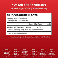 Load image into Gallery viewer, NutraChamps - Ginseng Capsules | for Energy, Focus, Performance, Vitality
