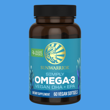 Load image into Gallery viewer, Sunwarrior - Simply Vegan Omega-3 Capsule Supplement - Vegan DHA + EPA
