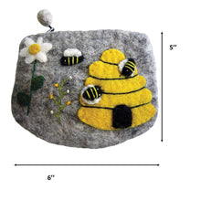 Load image into Gallery viewer, Honey House Naturals - Wool Bee Bag - Handmade: Individual
