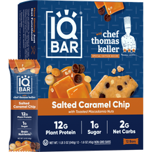 Load image into Gallery viewer, IQBAR - IQBAR Salted Caramel Chip | Brain + Body Keto Protein Bars
