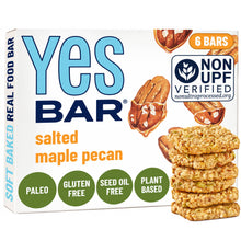 Load image into Gallery viewer, YES Bar® - Low Sugar Snack Bars - Salted Maple Pecan - Premium Real Food Snack Bar
