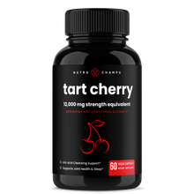 Load image into Gallery viewer, NutraChamps - Tart Cherry Extract Cap - Uric Acid Cleanse &amp; Joint Support

