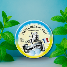Load image into Gallery viewer, Bonbon USA France - Saint Ange Organic Fresh Mint - French Gourmet Candy Tin
