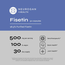 Load image into Gallery viewer, Neurogan Health - Fisetin Capsules

