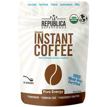 Load image into Gallery viewer, La Republica Coffee - La Republica Organic PURE ENERGY Instant Coffee 35 servings: 2.5 oz Bag
