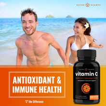 Load image into Gallery viewer, NutraChamps - Vitamin C + Elderberry, Citrus Bioflavonoids &amp; Rose HIPS
