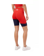 Load image into Gallery viewer, Fila Women&#39;s Marley Bike Shorts, Red, S
