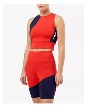 Load image into Gallery viewer, Fila Women&#39;s Millie Colorblocked Racerback Tank (Red/Navy, L)
