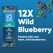 Load image into Gallery viewer, IQBAR - IQBAR Wild Blueberry | Brain + Body Keto Protein Bars
