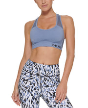 Load image into Gallery viewer, Copy of DKNY Sport Women&#39;s Seamless Mesh-Back Sports Bra, Blue, XS
