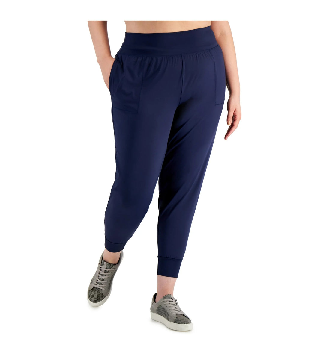 Ideology Plus Women's Jogger Pants, Indigo Sea, 2X