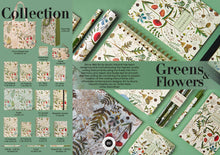 Load image into Gallery viewer, BV by Bruno Visconti - Pencil Pouch - Greens and Flowers

