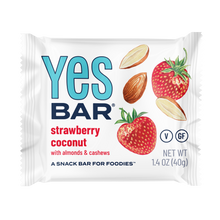 Load image into Gallery viewer, YES Bar® - Low Sugar Snack Bars - Strawberry Coconut - Premium Real Food Snack Bar
