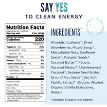 Load image into Gallery viewer, YES Bar® - Low Sugar Snack Bars - Strawberry Coconut - Premium Real Food Snack Bar

