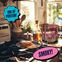 Load image into Gallery viewer, Louisville Vegan Jerky Co. - Vegan &amp; Plant Based Maple Bacon Jerky 3 oz
