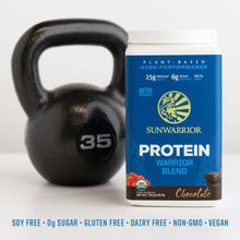 Load image into Gallery viewer, Sunwarrior - Warrior Blend Chocolate Protein - Pea Protein Powder: 375g
