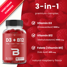 Load image into Gallery viewer, NutraChamps - D3+B12 Gummies
