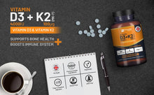 Load image into Gallery viewer, Prowise Healthcare - Vitamin D3 4000IU &amp; K2 MK7 100μg Vegetarian Tablets I 180 (
