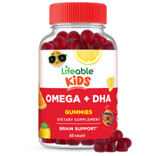Load image into Gallery viewer, Lifeable - Lifeable - Kids Omega 3 Gummies, Fish Oil Alternative, 60 ct
