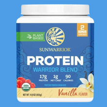 Load image into Gallery viewer, Sunwarrior - Warrior Blend Vanilla Protein - Pea Protein Powder: 375g
