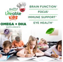 Load image into Gallery viewer, Lifeable - Lifeable - Kids Omega 3 Gummies, Fish Oil Alternative, 60 ct
