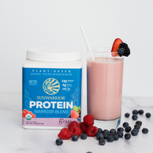 Load image into Gallery viewer, Sunwarrior - Warrior Blend Berry Protein - Pea Protein Powder: 375g
