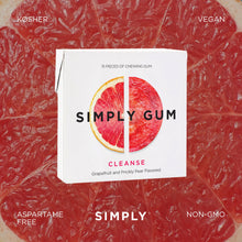 Load image into Gallery viewer, Simply Gum - Cleanse Chewing Gum- Natural + Plastic-Free | 12 Pack

