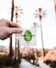 Load image into Gallery viewer, Simply Gum - Peppermint Chewing Gum - Natural + Plastic-Free | 12 Pack

