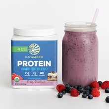 Load image into Gallery viewer, Sunwarrior - Warrior Blend Berry Shortcake Protein - Pea Protein Powder: 750g
