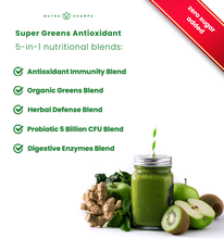 Load image into Gallery viewer, NutraChamps - Super Greens Powder Premium Antioxidant Superfood

