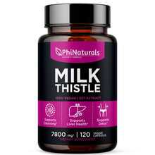 Load image into Gallery viewer, Excel Nutritionals LLC DBA Phi Naturals - Milk Thistle Silymarin 30x Extract Supplement: 1-Pack
