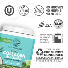 Load image into Gallery viewer, Sunwarrior - Matcha Latte Collagen Drink Powder - Vegan, Plant-Based
