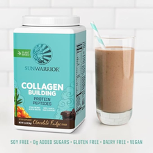 Load image into Gallery viewer, Sunwarrior - Chocolate Fudge Collagen Drink Powder - Vegan, Plant-Based
