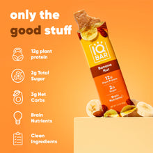 Load image into Gallery viewer, IQBAR - IQBAR Banana Nut | Brain + Body Keto Protein Bars
