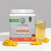 Load image into Gallery viewer, Sunwarrior - Mango Active Amino Powder Drink Mix - BCAA &amp; EAA
