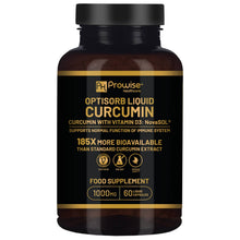 Load image into Gallery viewer, Prowise Healthcare - Optisorb Liquid Curcumin with Vitamin D - 60 Capsules | Suit
