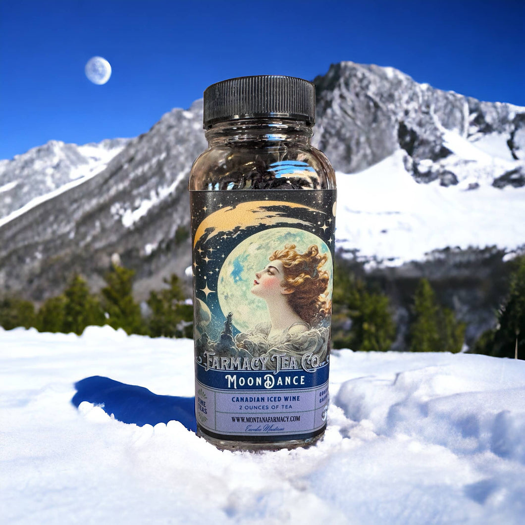 Montana Farmacy - Moondance Moonlight Iced Wine Delightful Tea in glass jar