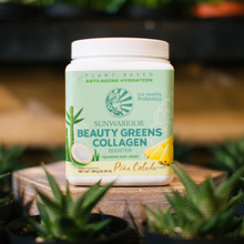 Load image into Gallery viewer, Sunwarrior - Beauty Greens Pina Colada Collagen Powder - Vegan, Soy-Free
