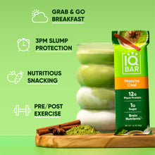 Load image into Gallery viewer, IQBAR - IQBAR Matcha Chai | Brain + Body Keto Protein Bars
