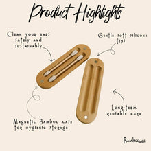 Load image into Gallery viewer, Bamboo Switch - Reusable Bamboo Ear Buds in Case | Earth Day Bestseller
