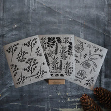 Load image into Gallery viewer, Plantish - Healing Herbs - Set of 3 Swedish Sponge Cloths: 3 Healing Herbs
